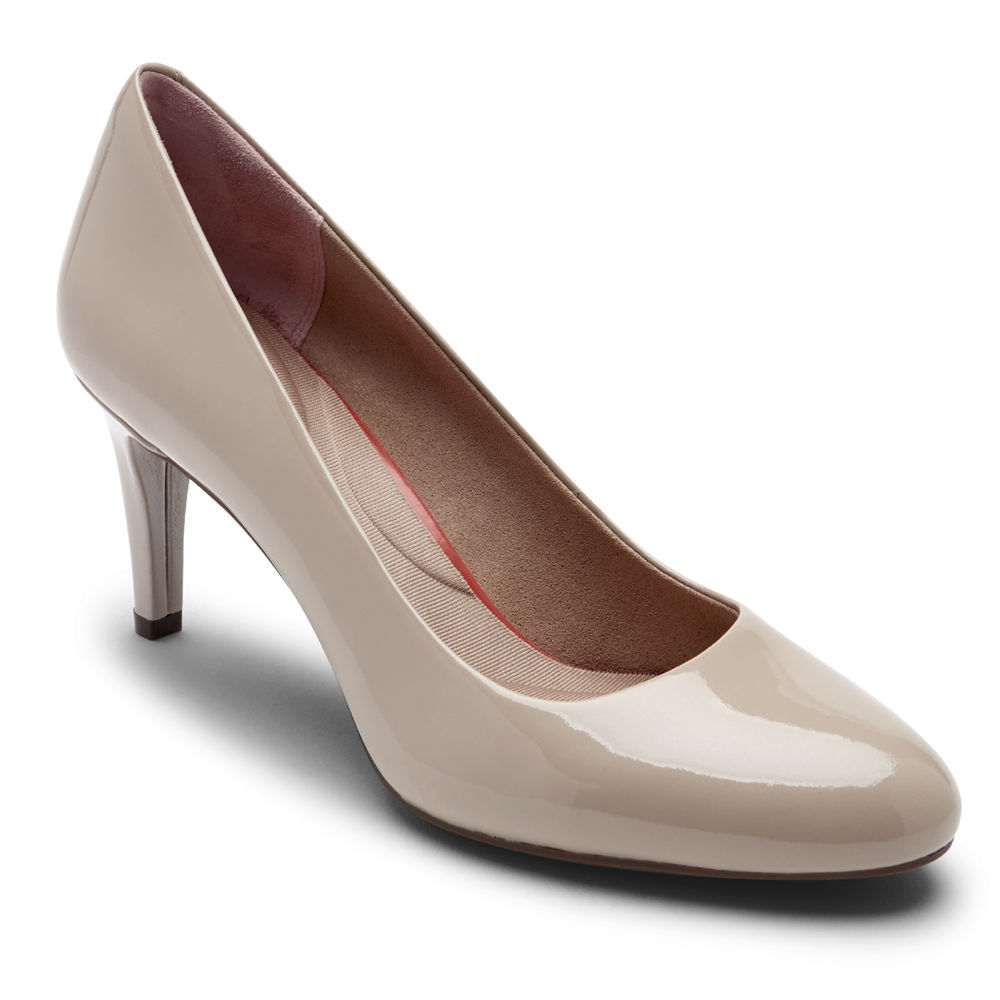 Zapatos De Tacones Rockport Mujer Mexico - Total Motion Arabella Beige - WFGLR3107